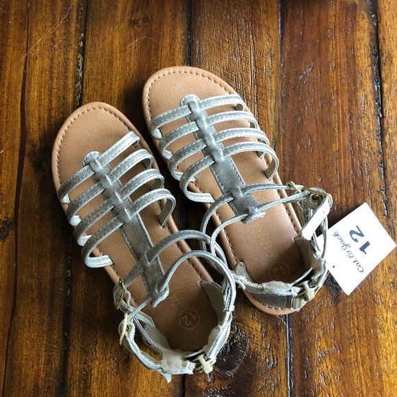 cat jack shoes nwt gold little girls gladiator sandal size 12 gladiator sandal size 12